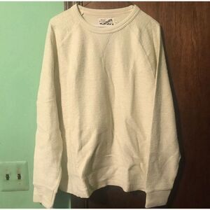 Topman LTD CORE CREAM‎ LOOPBACK CREW NECK SWEATER New with tags Large